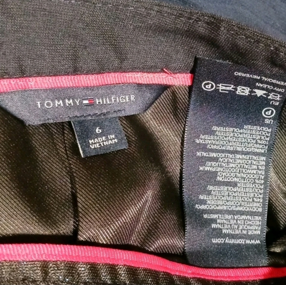 Tommy Hilfiger Metallic Stripe Pencil Skirt - Picture 6 of 6